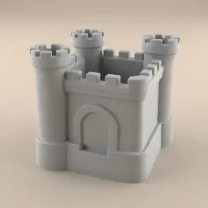 Castle Planter or Organizer Candy and Candle holder stl