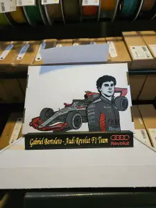 Gabriel Bortoleto - Audi Revolut F1 Team display