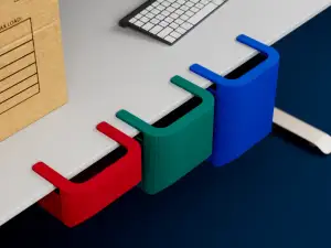 Ribbed Under-Desk Hanging Organizer | 3 Sizes & IKEA Fit