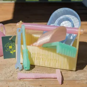 Eight piece summer sand toys set