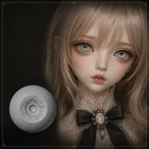 Pack of 8 eye bases for BJD and Smart Dolls.