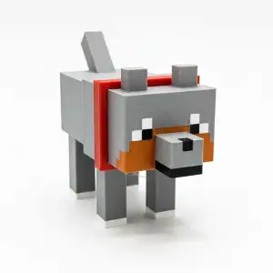 Minecraft Wolf 3d Puzzle