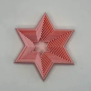 Fidget Sensory Fractal 6 Point Star Toy