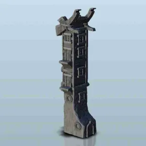 High tower with canons - miniatures warhammer 40k 40000 terr
