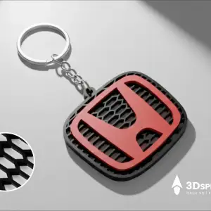 Honda logo keychain