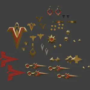 Mavuika Accessories (Genshin Impact)