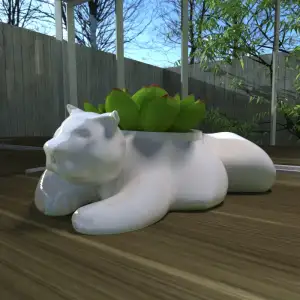 Vase chat BOUBOU's cat vessel