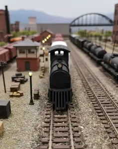 Tren con vagónes