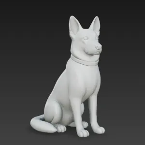 German Shepherd / White Swiss Shepherd – 3D Printable Model