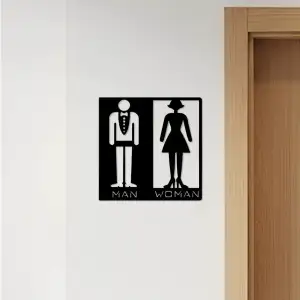 WC, Toilet Sign, Restroom