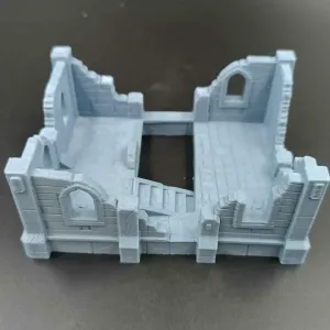 DnD Ruins Scenery - Old Ruined House - RPG - TTRPG
