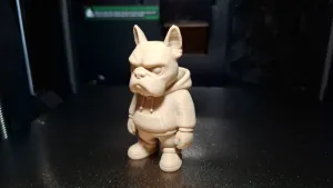 Dog-face urban character figurine