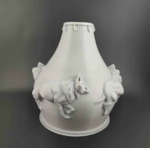 Wolf Vase x2