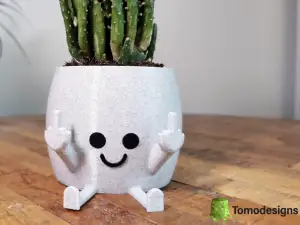 Middle Finger Happy Pot