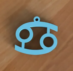 Zodiac Cancer Keychain