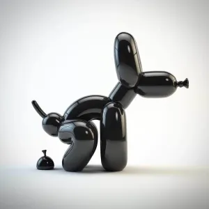 The Pooping Balloon Dog Sculpture