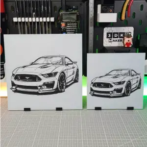 Ford Mustang - Hueforge - 3 Colors