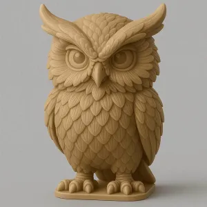 owl detailed 3d model