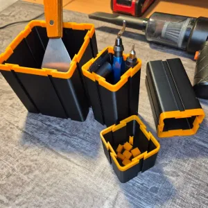 Modular Tool Organizer - Expandable Interlocking Storage Bin