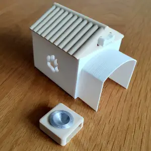 Miniature Dog House Kennel for Dollhouse / Barbie
