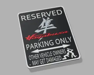 Suzuki Hayabusa GSX1300R Fun Workshop Garage Parking Sign