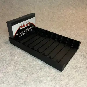 Games stand for 10 Nintendo Famicom cartridges