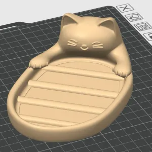 мыльница кошка