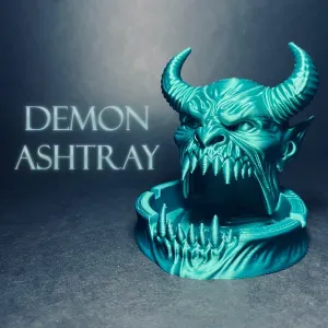 Demon ashtray decor