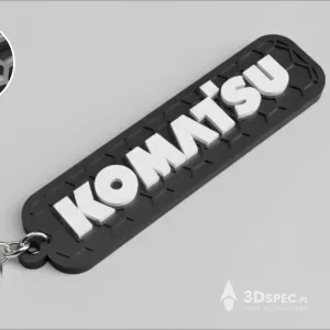 Komatsu Logo honeycomb keychain