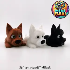 Mini Flexi Cairn Terrier - No Support Articulated