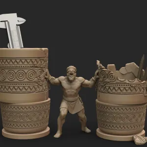 Samson vs Dagon pens holder