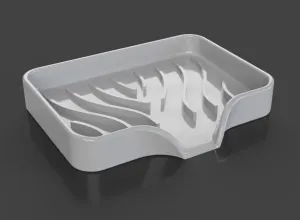 Soap dish with drainer.