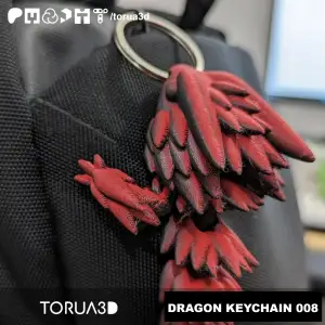 Articulated Dragon Keychain 006