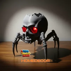 Cyberpunk Mecha Skull Lantern - Sci-Fi Desk & Wall Decor