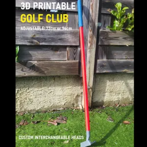 Modular 3D Printed Golf Club – 72 cm or 94 cm Adjustable