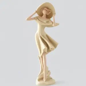 Elegância Atemporal – Escultura Feminina Estilizada
