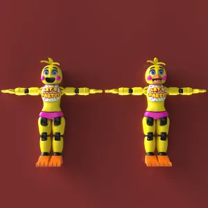 TOY CHICA ,FIVE NIGHTS AT FREDDY'S / PRINT-IN-PLACE WITHOUT