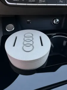 NO THREAD Audi Coin Holder Cup Mount A4 A3 A5 A6 A8