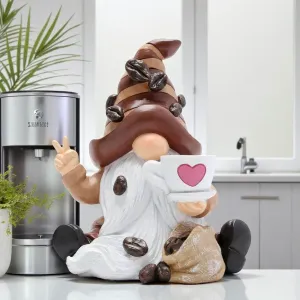 Gnome Coffee Lover - Collectible Figurine
