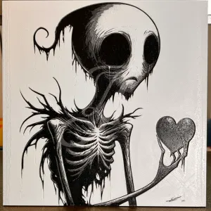 Hueforge Skeleton Crying
