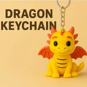 Cute Dragon Keychain