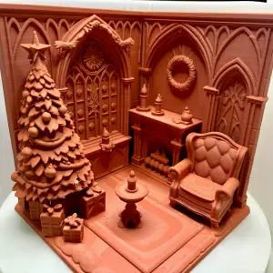 Gothic Yuletide Parlor