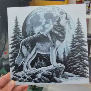Wolf Hueforge - Wolf/Moon
