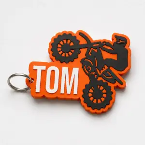 Tom's motocross dirtbike name tag