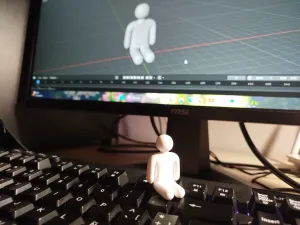 Seated Pose -- Mecha Chameleon