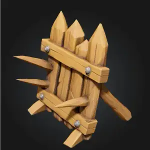 Fortified Barrier D&D tabletop terrain miniature