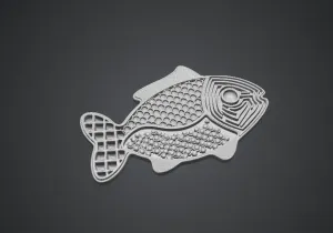 Fish-Shaped Licking Mat for Cats