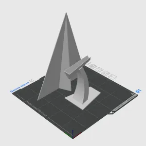 Paper plane with stand
