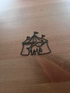 Circo con Elefante Línea Fina