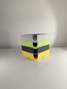 stackable gridfinity funnel tray
